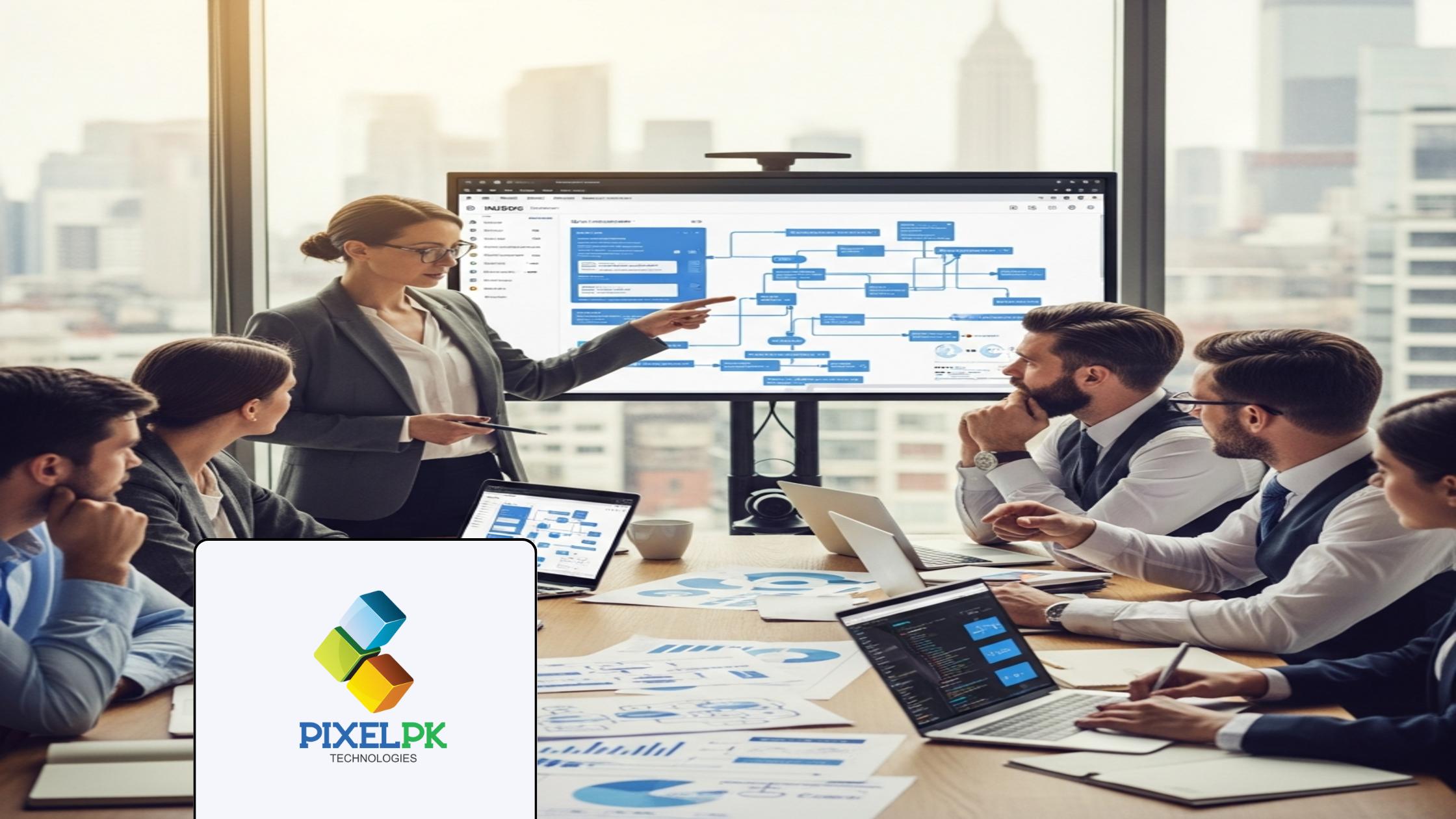 MLOps Business Leaders discussing strategic machine learning operations in a modern professional setting.