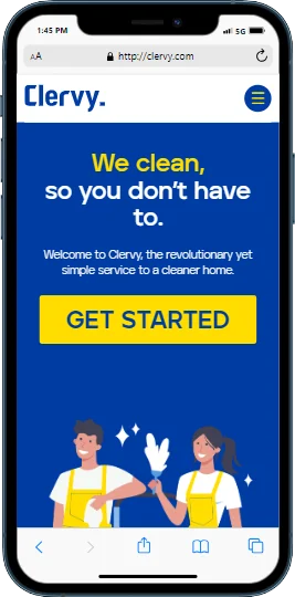 Clervy on a phone