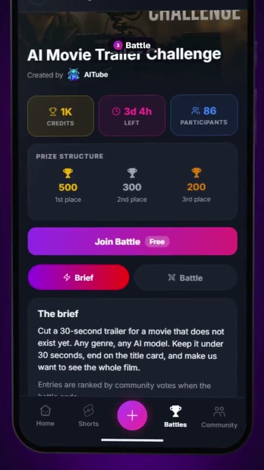 A Prompt Battle on mobile
